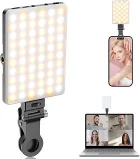 Sl-p60la Toneof Portable Selfie Light Rechargable 60 Led Phone Black