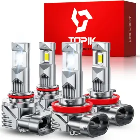 H1105yn-a1118 Topik 9005 H11 Led Light Bulbs Combo 76 000lm 900% Brighter H9 H8 Hb3