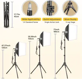 Torjim 445047115172 Softbox Photography Lighting Kit 16ftft X Professional Lighti #3