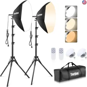 Torjim 705161183035 Softbox Photography Lighting Kit 20ftft X Professional