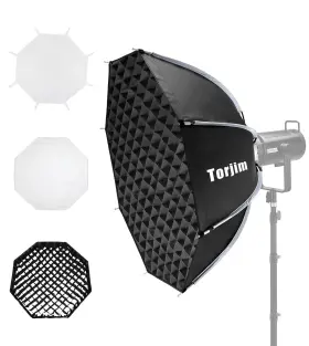 Torjim 705161395346 35.4 Inch /90cm Octagonal Softbox With Quick Release Bowens Mount Portable