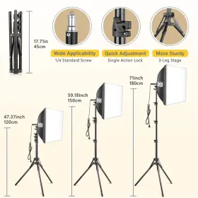 Torjim 739437902310 Softbox Photography Lighting Kit 16ftft X Professional K #3