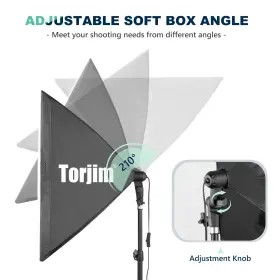 Torjim 744351404239 Softbox Photography Lighting Kit Professional Photo Studio With 2x2 #3