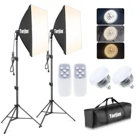 Torjim 744351404239 Softbox Photography Lighting Kit Professional Photo Studio With 2x2