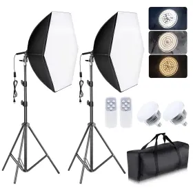 Torjim 744351404246 Softbox Lighting Kit - 30 Inch X30 Professional Photography For Filming