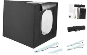 83-dt5060 Trademark Glb 31 Inch Led Photo Studio In A Box With 4 Color Backdrops Pro Quality