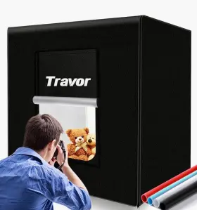 46travorfbaus Travor Photo Studio Light Box 32x32inch Professional Dimmable Booth #2