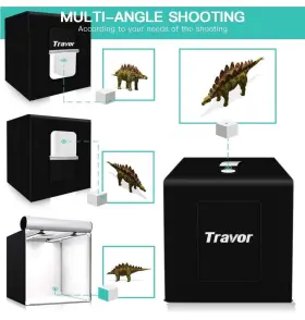 46travorfbaus Travor Photo Studio Light Box 32x32inch Professional Dimmable Booth #3