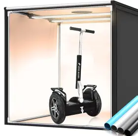 Travor 799132618411 Photo Box Bi-color Studio 39 Inch /100cm Dimmable Booth Shooting