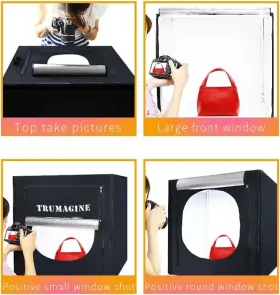 Ms60-f Trumagine Photo Light Box Photography 24 Inch X24 Tabletop Dimmable Led Cube Shooting T #3