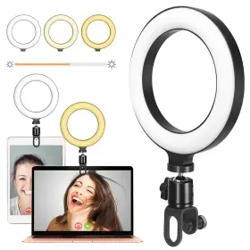 900470-1 Turbo-roofinds 16cm Ring Light Led Lamp Lighting With Clip On Laptop Computer For Video Confere #2