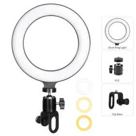 900470-1 Turbo-roofinds 16cm Ring Light Led Lamp Lighting With Clip On Laptop Computer For Video Confere