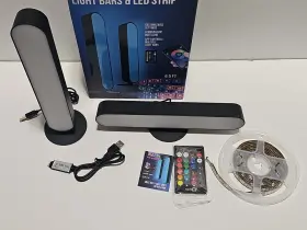 7407 Tzumi Multi Color Light Bars And Led Strip With Remote - Black New Condition #2