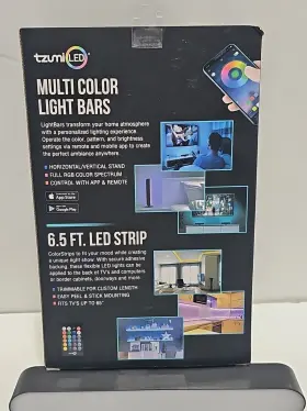 7407 Tzumi Multi Color Light Bars And Led Strip With Remote - Black New Condition #3