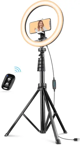 Ubeesize 313053342325 12.2 Inch Ring Light With 62 Selfie Stick Tripod Led Stan