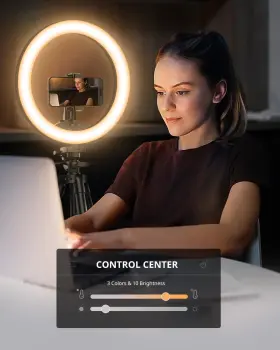 Ubeesize 313110861844 12 Inch Ring Light With Stand Selfie 50 Extendable Tr #2