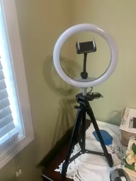 498646 Ubeesize Selfie Ring Light With Tripod Stand - Black