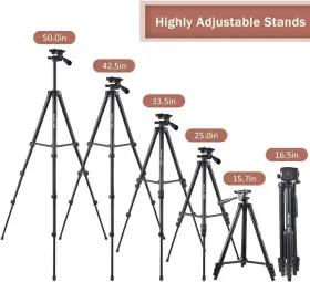 Ubeesize 734830177389 12 Inch Ring Light With Stand Selfie 50 Extendable Tripod S #3