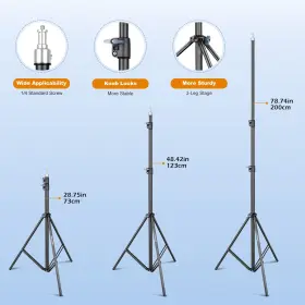 Ubeesize 840322301504 Softbox Photography Lighting Kit 30 Inch X30 Professional W #3