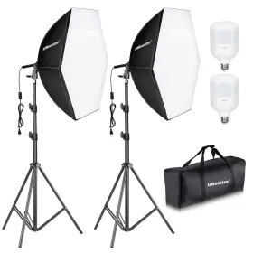 Ubeesize 840322301504 Softbox Photography Lighting Kit 30 Inch X30 Professional W