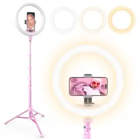 Ubeesize 840322305663 12 Inch Selfie Ring Light With 62 Extendable Tripod Stand And Remote Led