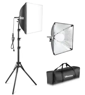 Ubeesize 840322305700 Softbox Photography Lighting Kit 16 Inch X Continuous W