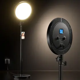 Ubeesize 840322307568 Professional Big Ring Light With 66 Inch Tall Stand Phone Holder And R