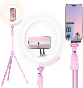 Ubeesize 840322309593 Upgraded 12ftft Ring Light With 62ftft Tripod Stand And Magnetic Phone Hold