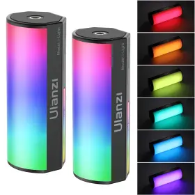 2637x2-ca10 Ulanzi 2 Pack Handheld Light Wand 360 Rgb Led Video For Photography 2000mah