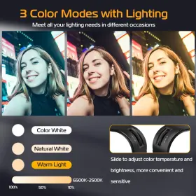 Vl100x Ulanzi 716053674937 Selfie Light Clip Led Panel For Phone/laptop/tablet/computer Bicolo #3