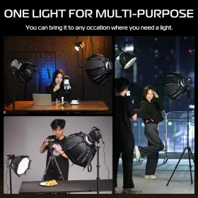 Lt005 Ulanzi 975357302401 60w Portable Led Video Light With Bowens Mount Metal Mini Dual #3