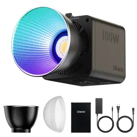 L096-us2 Ulanzi 100w Rgb Portable Led Video Light W Dc Power Adapter 111wh Build-in Battery