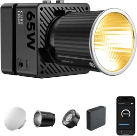 L184-us4 Ulanzi Ec65 65w Cob Led Video Light Mini Bi Color Portable 2700k-6500k Cri95