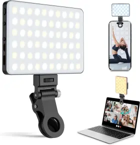 Umnkxe 757597537920 Selfie Light With Front Back Phone Clip High Power 80 Led 2000mah Rechargeable
