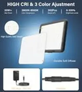 Unicucp 313093018037 2 Pack Led Video Photography Lighting Kit 22w With 62.99-inch Tripod Stand #3