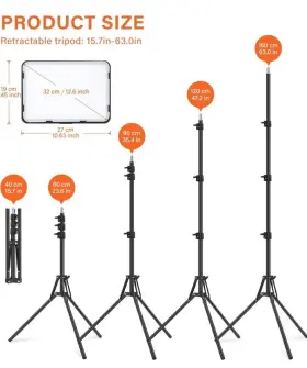 Unicucp 445034539523 2 Pack Led Video Photography Lighting Kit With 62.99ftft Tripod Stand #3