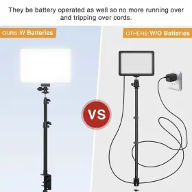 U-20w Unicucp 2 Pack Photography Lighting Kit Built-in 8000mah Stepless Dimmable 2500-8500k #2