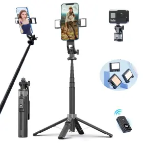 P135-v2 Unillqss Selfie Light For Iphone 53 Inch Tripod With 360 D... Fast Ship