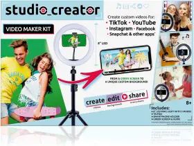 872001 Usa So Diy Tiktok Instagram Youtube Ring Light With Green Screen And Phone Mount Tri #2