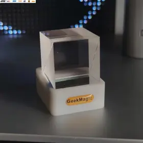 Usa-viralfinds 313039496486 Geekmagic Giftv Crystal Cube Photo Display Holographic Desktop Smart Weather Sta