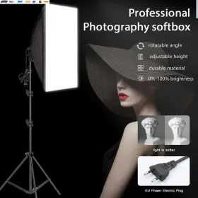 Usa-viralfinds 313090048068 Professional Photography Softbox Lighting Soft Box With Tripod E27 Photographic #3