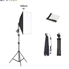 Usa-viralfinds 313090048068 Professional Photography Softbox Lighting Soft Box With Tripod E27 Photographic