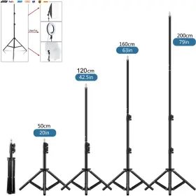 Usa-viralfinds 445031728753 Photographic 50/120/160cm Lighting Stand Fill Light Tripod Suit For Ring L #2