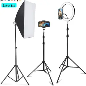 Usa-viralfinds 445031728753 Photographic 50/120/160cm Lighting Stand Fill Light Tripod Suit For Ring L #3