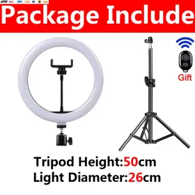 Usa-viralfinds 445050336304 Led Selfie Ring Lamp Photographic Lighting Usb Remote Fill Light For