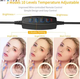 Usa-viralfinds 744110161762 Led Selfie Ring Lighting Photographic Lamp Usb Remote Fill Light For #3