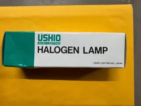 1000540 Ushio Fkw 120v 300w Bulb Clear Tungsten Halogen Lamp Gy9.5 3200k T6 2pin