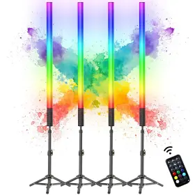 Uyled 027685454492 4 Pack Tube Light 4ft Battery Powered 120cm Handheld Led Ligh