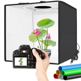 Uyled 787996887418 Light Box Photography Small Photo Booth 12 Inch X12 Professional Dimmable Shoot