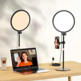 Uy-r8 Uyled 10.5 Inch Desk Ring Light With Stand 10-level Dimmable Led Key Phone H